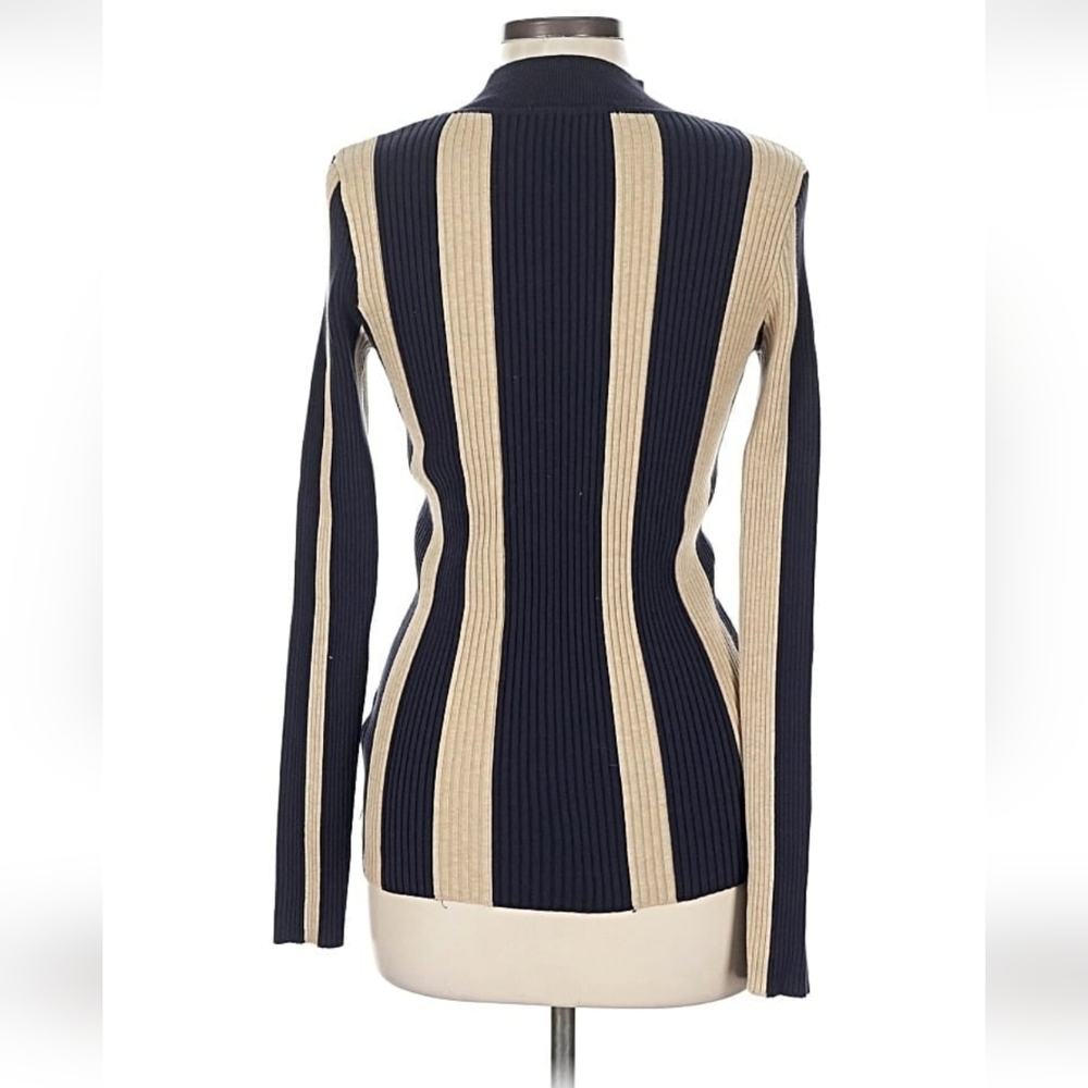 Scotch & Soda Vertical Ribbed Stripes Sweater 70s Vibe Excel Used Cond Large Top - Picture 2 of 7